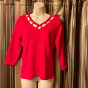 NWT Carmen coral color size M sweater